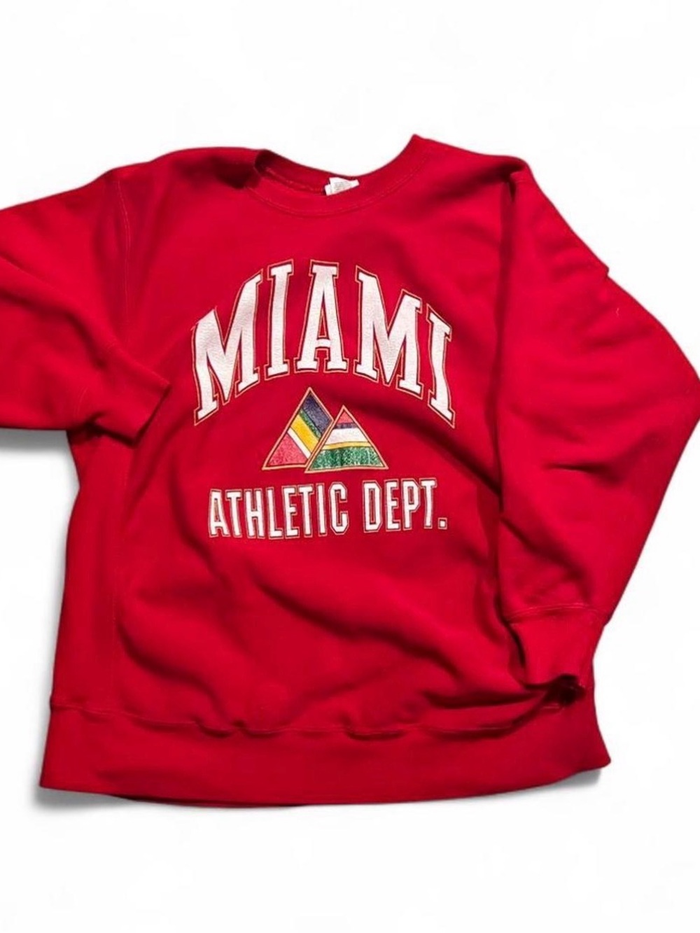 Miami Athletic Dept. Crewneck Sweatshirt - Red